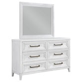 Marielle 6-drawer Bedroom Dresser Distressed White